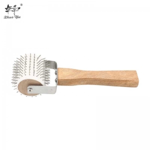 uncapping-fork-1 Wheel Uncapping Fork Gear Bee Honeycomb Rake Needle Roller Honey Extracting Tool Beekeeping Supplies Tools