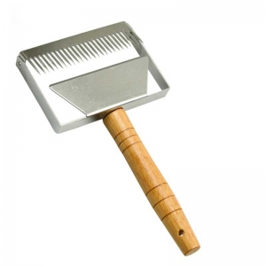honey-uncapping-scraper-widen New Honeycomb Widen Honey Scraper Beekeeping tools Wood Handle Honey Uncapping Fork