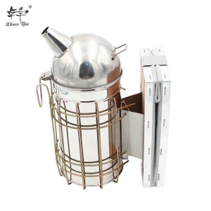 European-Bee-Smoker-1 Stainless Steel Beekeeping European Smoker Bee Equipments for Beehive Drive Bees Transmitter Kit Tool Apiculture Smoke Sprayer