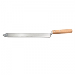 Hecce95d96cbd402783cb1d08ae5074ccy Stainless Steel Wood Handle Flat Cut Honey Uncapping Knife Honeycomb Scraper