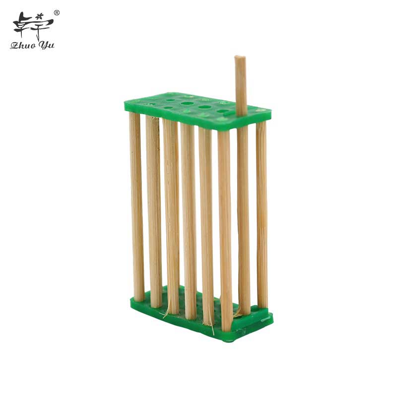 Bamboo Apis Cerana Honey Beehive Queen Cage Beekeeping Transport Net Cell Queen Bee Cage