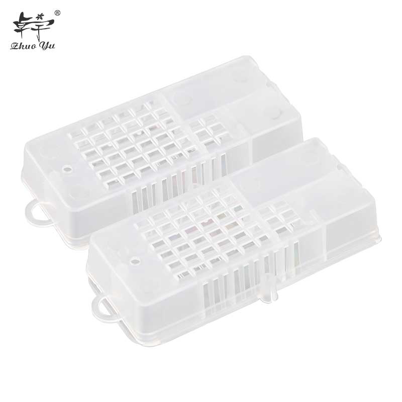 Export Slide Cover Queen Cage Push-Pull Queen Beehive Prisoners Bee Box Tools White Transparent Beekeeping Equipments