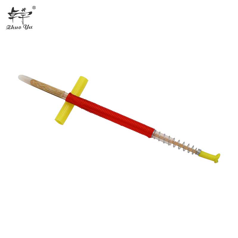 Bamboo core worm moving needle