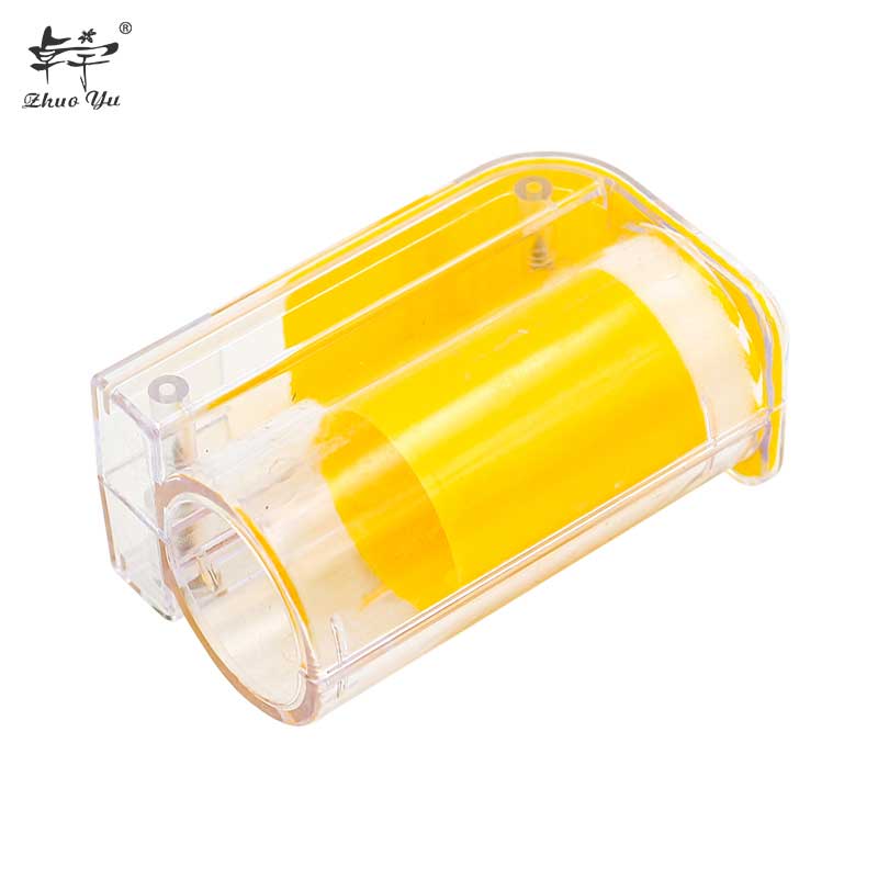 Bee Queen Marking Catcher Plastic Handed Yellow Marker Bottle Plunger Plush Tool Garden Beekeeping Tools Equipment