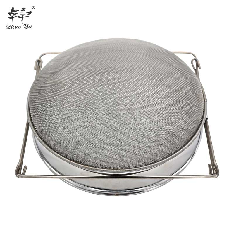 Good Material Double-Layer Stainless Steel Honey Filter Network Screen Mesh Strainer Practical Beekeeping Tools