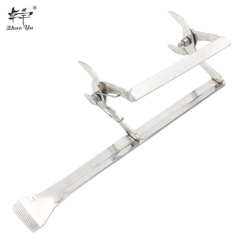 Durable Stainless Steel Beehive Frame Holder with Knife Lift Gripper Tools Beekeeping Equipment Plint Nest Shovel With Scraper