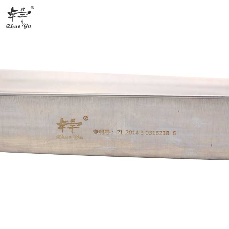 Agriculture Beekeeping 304 Stainless Steel Bee Pollen Collector Laying Beside Beehive Nest Door