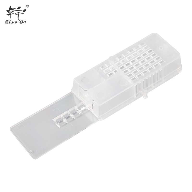 Export Slide Cover Queen Cage Push-Pull Queen Beehive Prisoners Bee Box Tools White Transparent Beekeeping Equipments