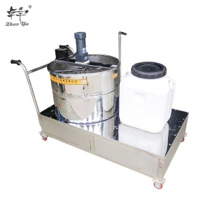 手推四框摇蜜机-1 Beekeeper Supplies Household Hand-Push Four Frames Stainless Steel Electric Radial Honey Extractor Filter /Hand push honey car