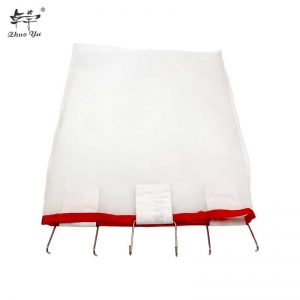 方形滤网-1 Rectangular Honey Filter Portable Strainer with Hooks Net Filter Extractor Cappings Bag for Farm Percolation Beekeeping