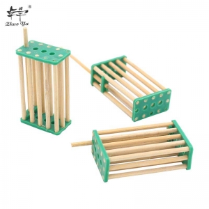 Bamboo-queen-cage-Apis-mellifera-5 Wholesale Langstroth Beehive Apis Mellifera Bee Cage Wooden Bamboo Queen Cage for Beekeeper