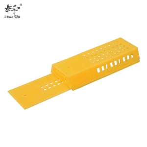 出口黄王笼-6 Beekeeping Transport Cages Bee Queen Rearing Cage Push-Pull Professional Beekeeper Equipments Yellow Apiculture