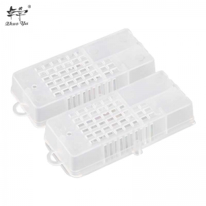 出口滑盖王笼-6 Export Slide Cover Queen Cage Push-Pull Queen Beehive Prisoners Bee Box Tools White Transparent Beekeeping Equipments