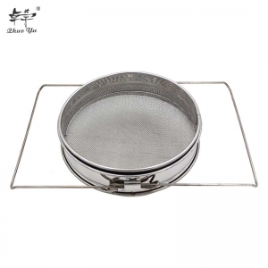 不锈钢双层滤网-2 Good Material Double-Layer Stainless Steel Honey Filter Network Screen Mesh Strainer Practical Beekeeping Tools
