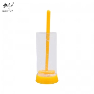 出口蜂王标记瓶黄-2 Bee Queen Mark Bottle Transparent Plastic Marking Tube Environment Security Beekeeping Tools Suitable for Beekeeper Garden Catch