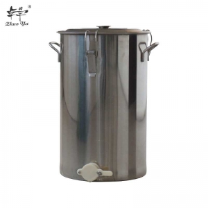不锈钢蜂蜜桶-1 High Quality Stainless Steel Honey Tank with Cover Honey Pail