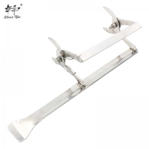 不锈钢带刀巢框夹-1 Durable Stainless Steel Beehive Frame Holder with Knife Lift Gripper Tools Beekeeping Equipment Plint Nest Shovel With Scraper