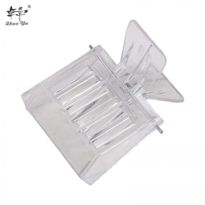 塑料书夹王笼1 Beekeeping Set Clip Queen Bee Catcher Cage Beekeeper Equipment Colorless Plastic Isolation Room Beekeeping Tools