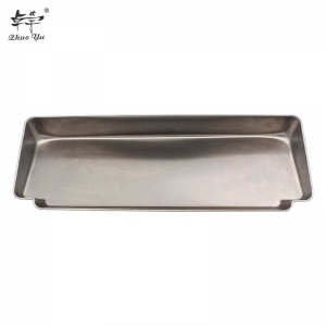 不锈钢接粉盒1 Agriculture Beekeeping 304 Stainless Steel Bee Pollen Collector Laying Beside Beehive Nest Door
