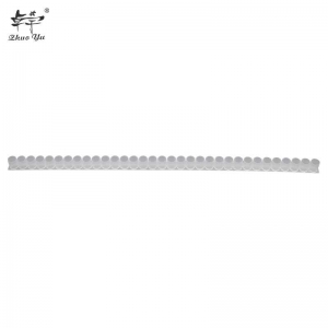 单浆条-1 Apiculture Tool White Plastic Single Queen Cell Bar Honey Bee Queen Cell Cup forBeekeeping