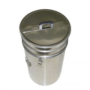 不锈钢双层过滤桶-1 Durable 20L-170L Capacity Stainless Steel Beekeeping Equipment Body Honey Storage Tank with Double Strainer
