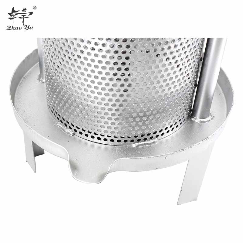 Manual Honey Press Machine Mesh Wax Press Machine Fruit Press Wine Making Stainless Steel Beekeeping Presser Tool Household