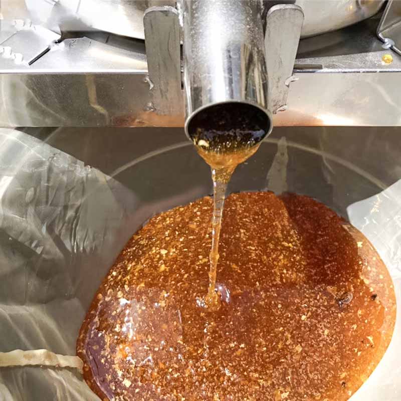 Enclosed Stainless Steel Large Hand Crank Honey Wax Press Machine with Bucket Extractor Filter Beekeeping Equipment Supplies