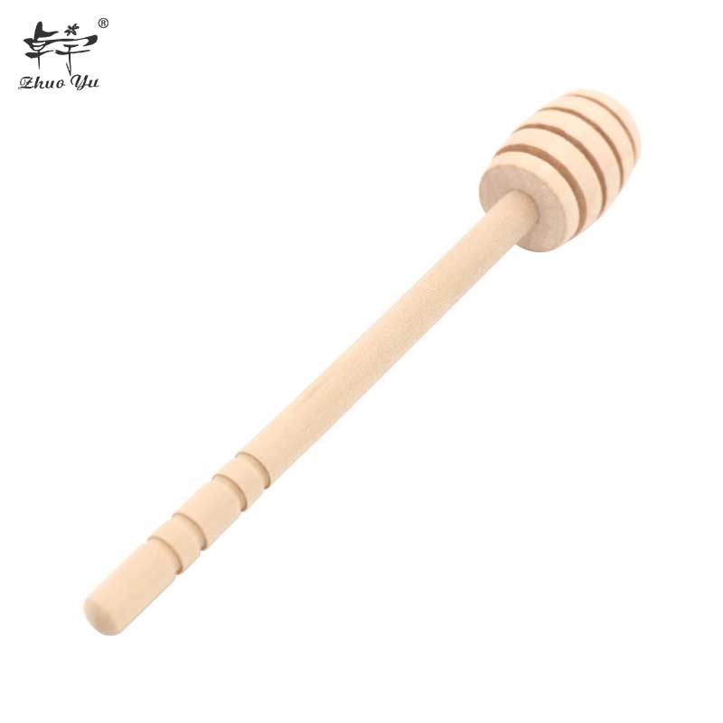 Practical Wooden Stirrers Honey Dipper Wood Honey Spoon Stick for Honey Jar Stick Collect Dispense Honey Stirring Tools