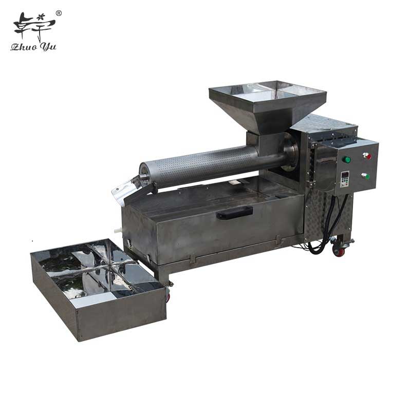 Screw type honey wax separator machine