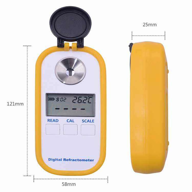 Honey Digital Refractometer High Suger Concent Meter Brix 0~90% Be 38~48 Water 38-5% Bees Sugar Food ATC Beekeeping Analyzer