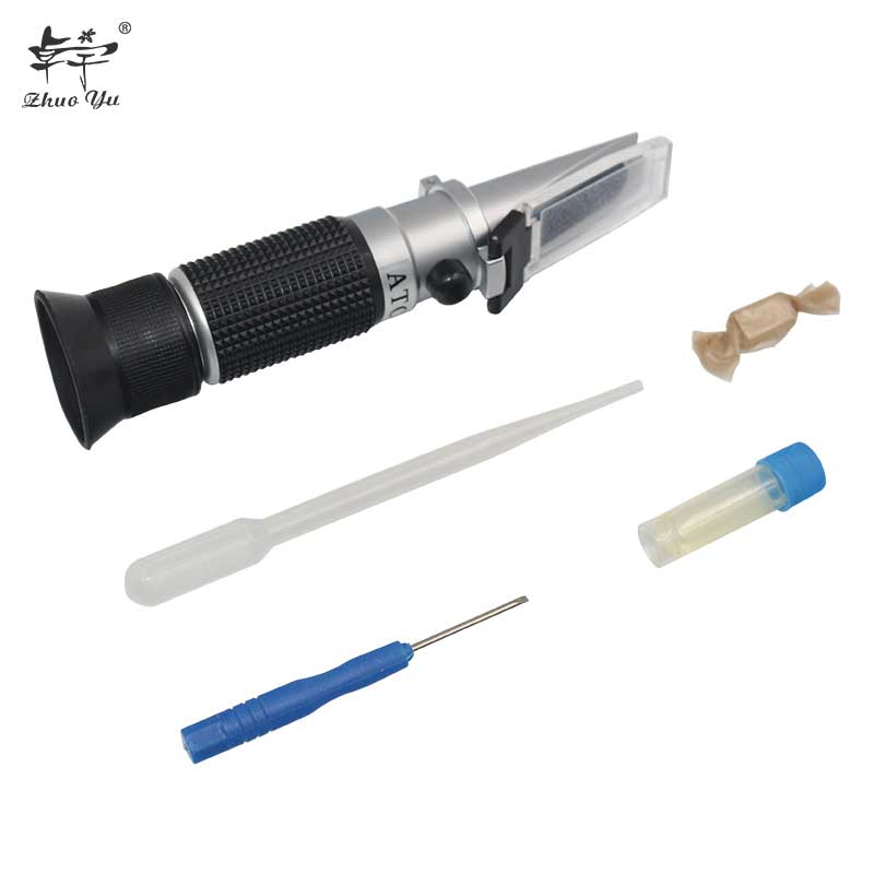 Perspective Honey Refractometer Tester 58-90% Brix 38-43°Baume 12-27% water for Beekeeping Refraction honey concentration meter