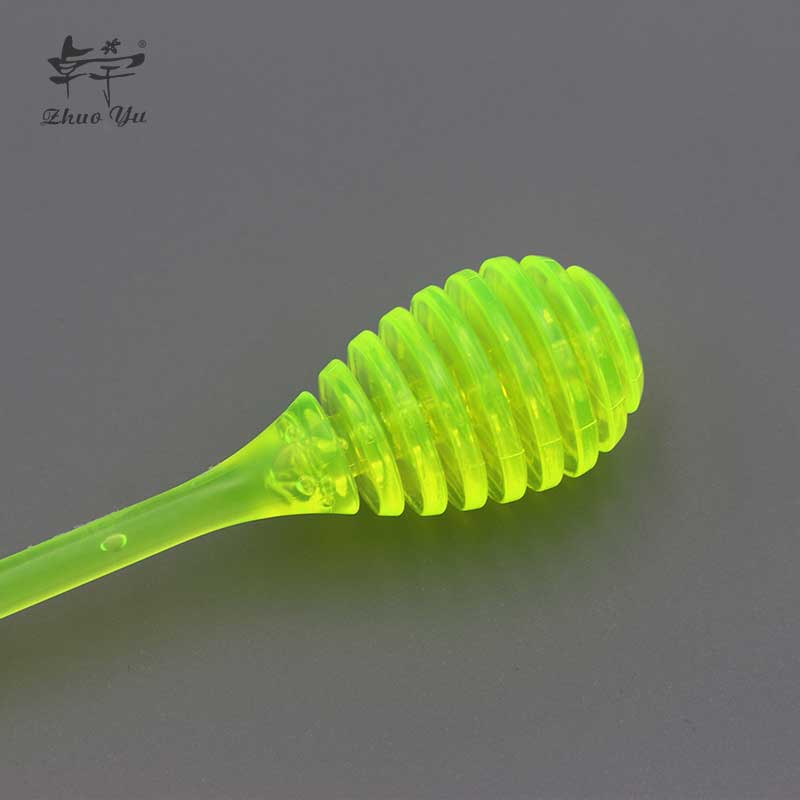 High quality coffee milk tea simple plastic honey stirring dipper spoon stick for kitchen