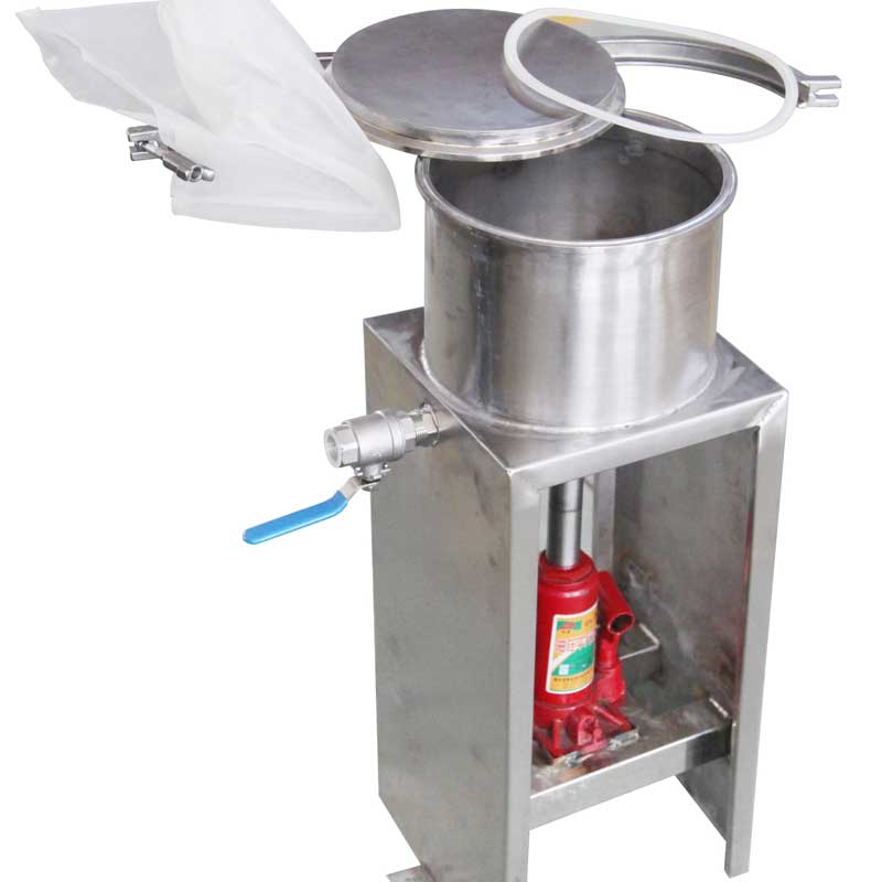 Commercial Manual Hydraulic Jack Honey Press Machine Fruits and Vegetables Press Squeezer Stainless Steel Hand Grape Juicer