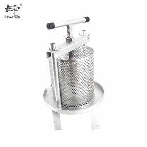 网眼榨蜡机-1 Manual Honey Press Machine Mesh Wax Press Machine Fruit Press Wine Making Stainless Steel Beekeeping Presser Tool Household