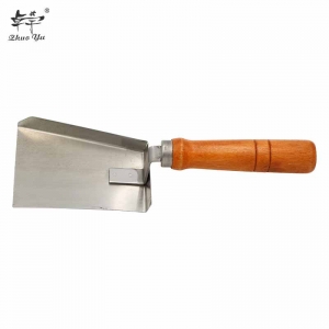花粉铲-1 Wood Handle Stainless Steel Beehive Shovel Queen Excluder Shovel