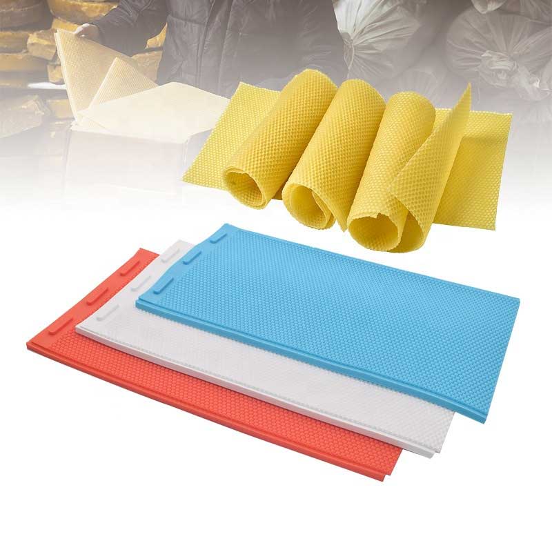 硅胶巢础模具-6 Beeswax Sheet Mold Silicone Beeswax Foundation Mould for Press Embosser Machine Comb Making Mold Press Tool For Beekeeper