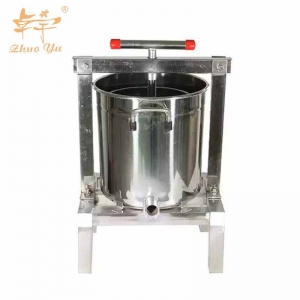 全封闭榨蜡机-10L-1 Enclosed Stainless Steel Large Hand Crank Honey Wax Press Machine with Bucket Extractor Filter Beekeeping Equipment Supplies