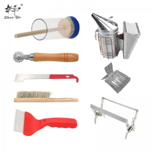 小蜂具八件套 High Quality Beekeeping Supplies Stainless Steel Bee Hive Tool Uncapping Knife Bee Keeping Equipment Beekeeping Tools Kit