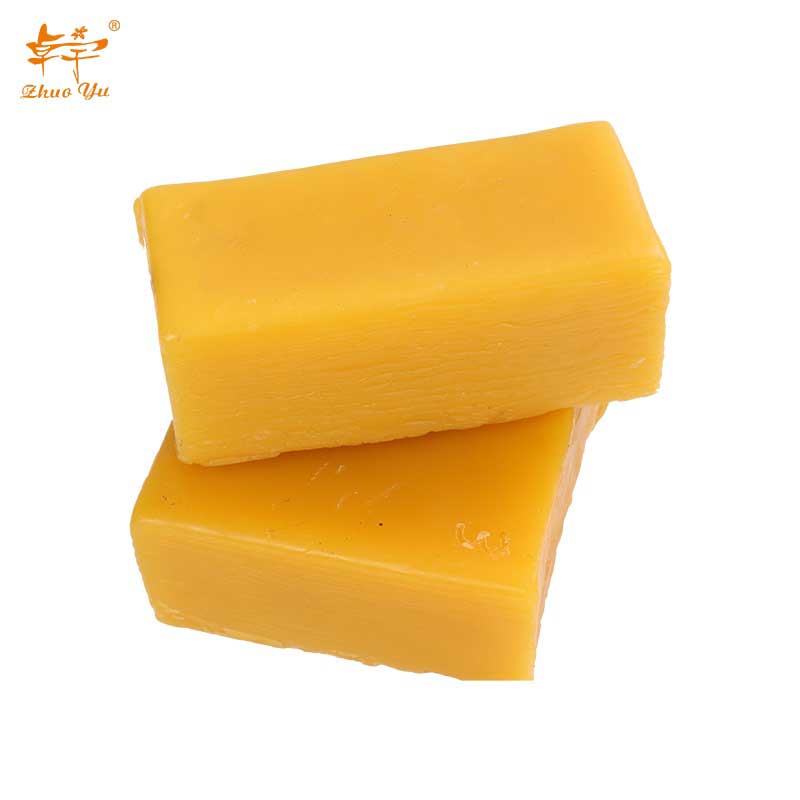 yellow beeswax slab