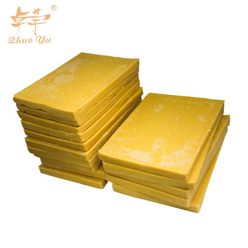 yellow beeswax slab