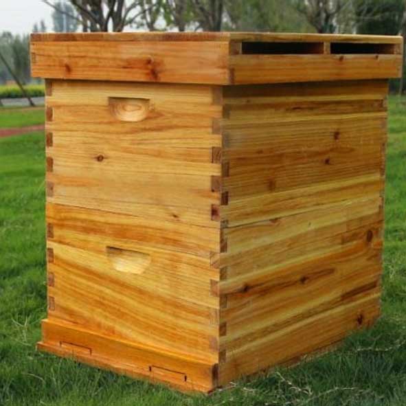 Wax coated beehive