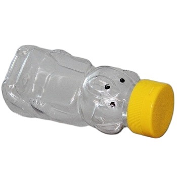 Honey Pet Plastic Bear Squeeze Bottle Food Grade 240ml 500ml Pet Plastic Squeeze Honey Bear Bottles with Flip Top Cap