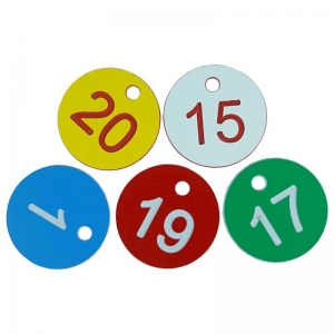 beehive-number-1 Round Number Beehive Label Beekeeping Box Husbandry Farm Numbered With Hole Tag Animal Livestock Markers Classification Sign