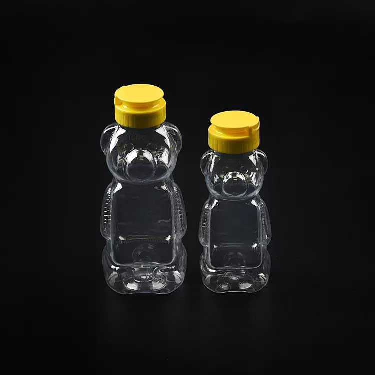 Honey-Bottle-4 Good Quality Food Grade PET Soft Honey Bottle Cap Plastic Honey Squeeze Bottle For Sale