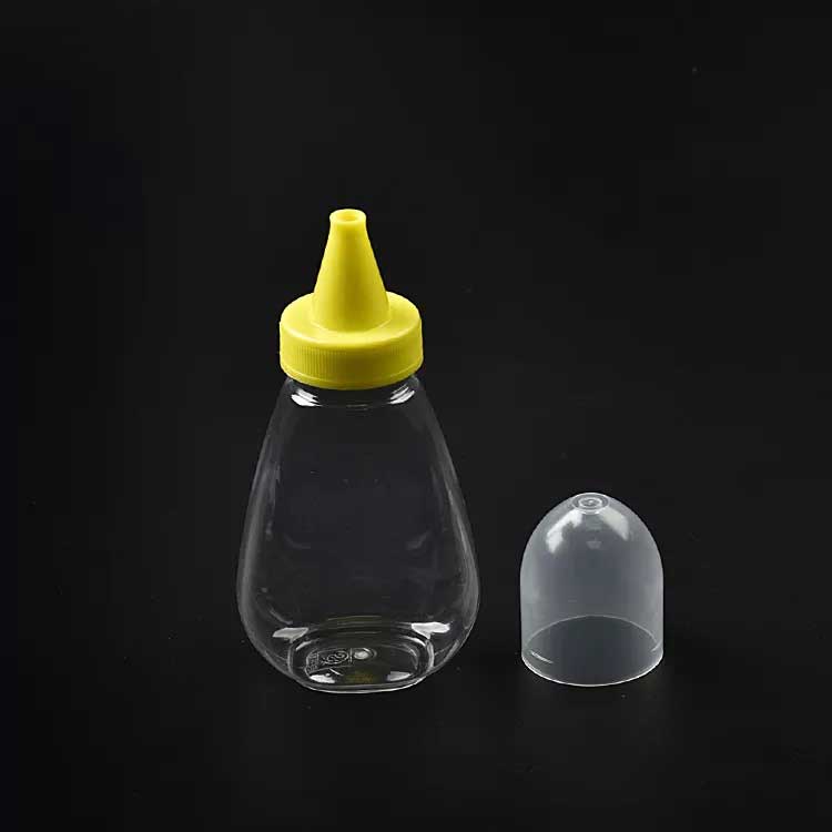 Honey-Bottle-6 Good Quality Food Grade PET Soft Honey Bottle Cap Plastic Honey Squeeze Bottle For Sale