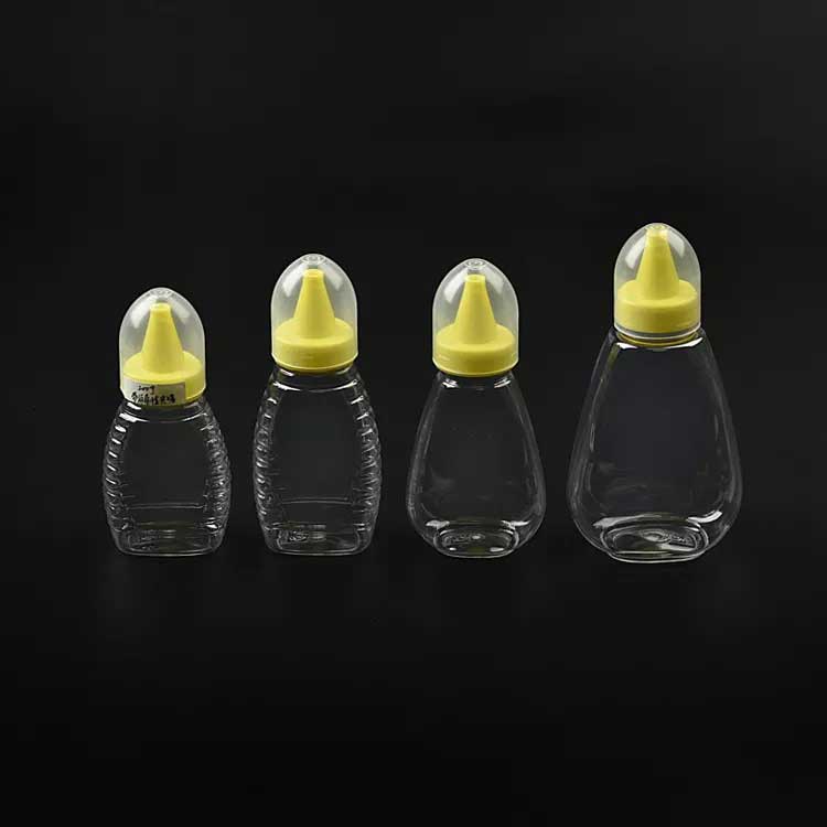 Honey-Bottle-3 Good Quality Food Grade PET Soft Honey Bottle Cap Plastic Honey Squeeze Bottle For Sale